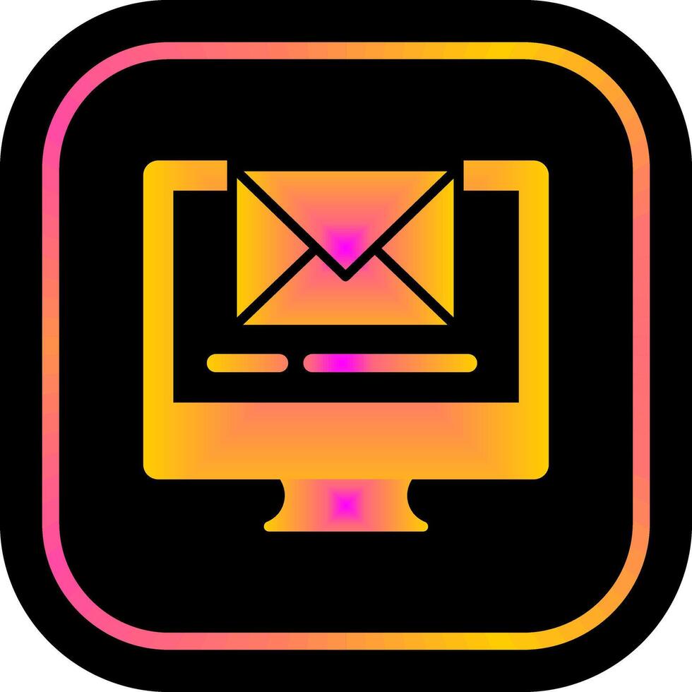 conception d'icône de courrier électronique vecteur