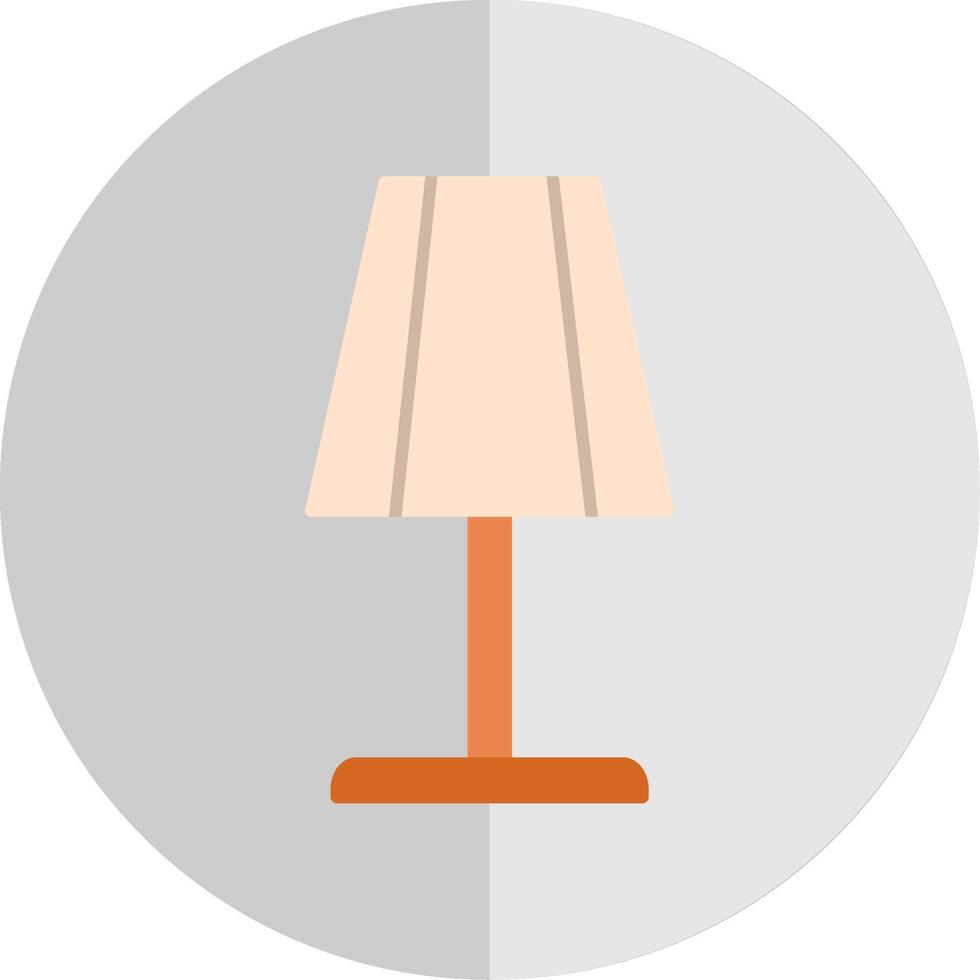 table lampe plat échelle icône vecteur