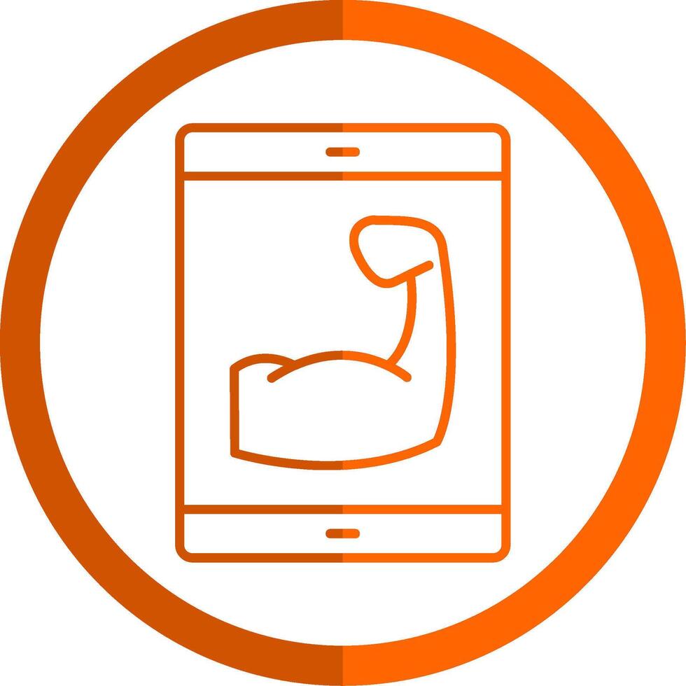 aptitude app ligne Orange cercle icône vecteur