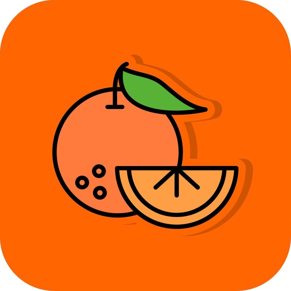 des oranges rempli Orange Contexte icône vecteur