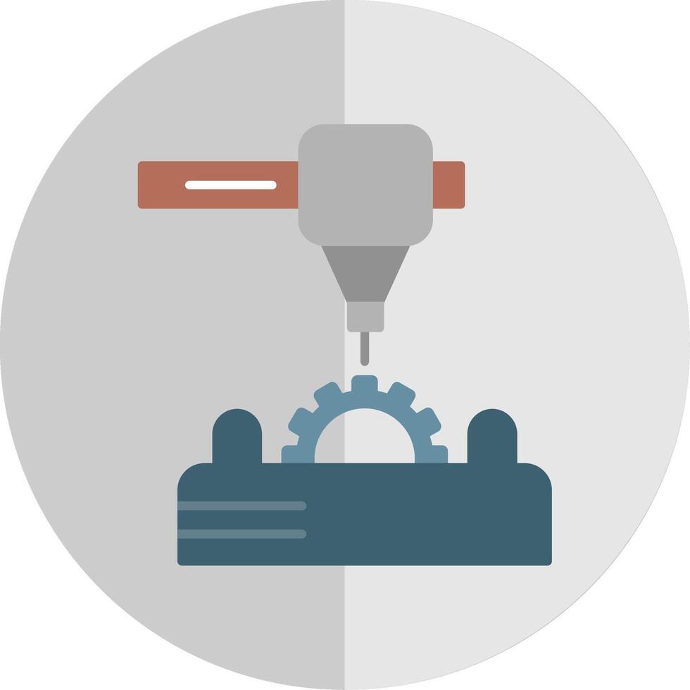 3d imprimante plat échelle icône vecteur