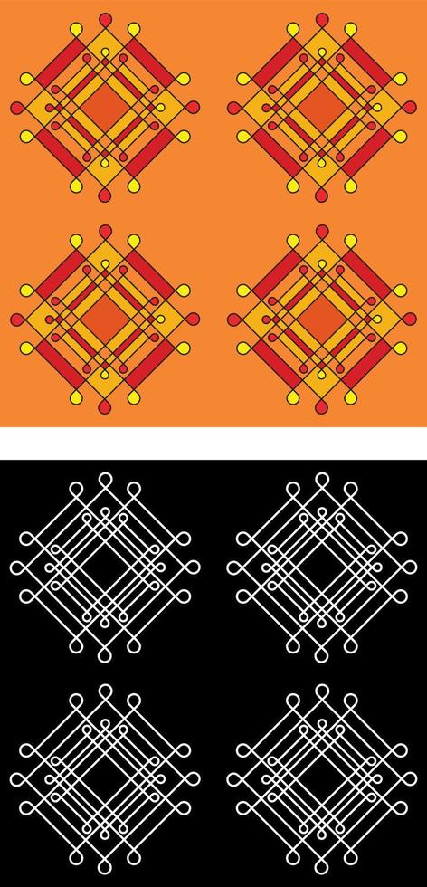 conception de motifs asiatiques et indiens traditionnels pour l'impression textile, les impressions sur tissu vecteur