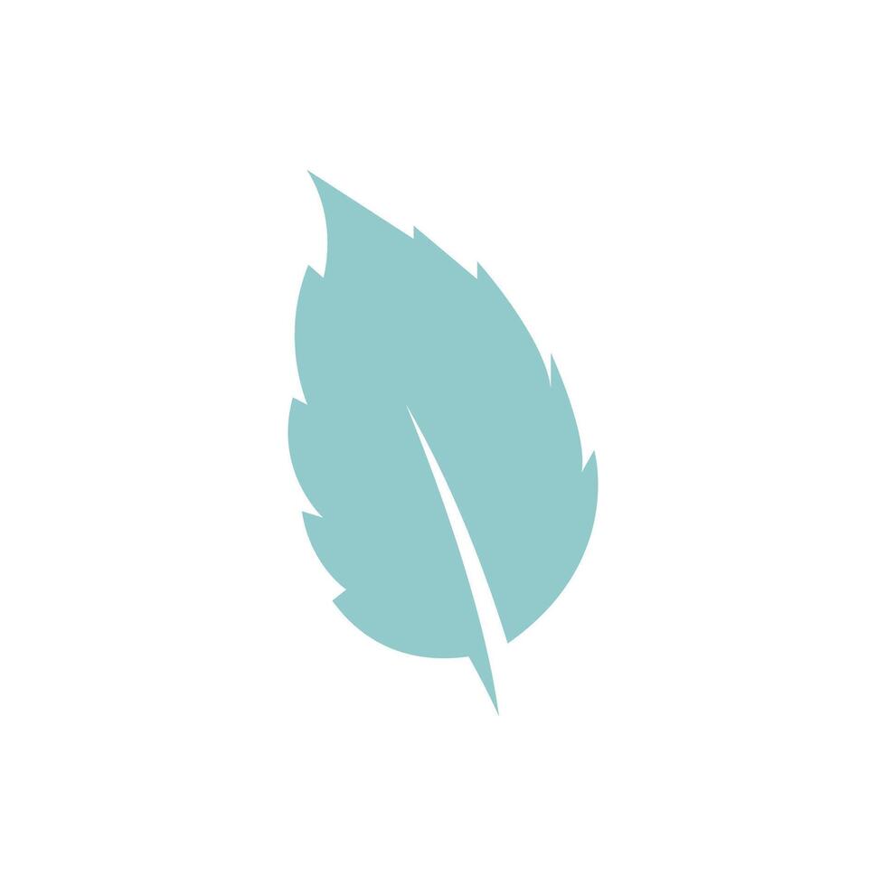 menthe feuille logo modèle symbole conception vecteur