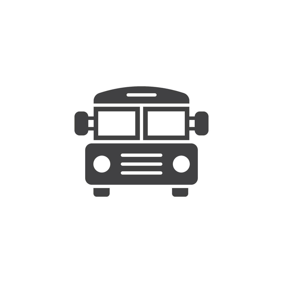 autobus icône dans plat style. autobus illustration sur isolé Contexte. transport signe affaires concept. vecteur