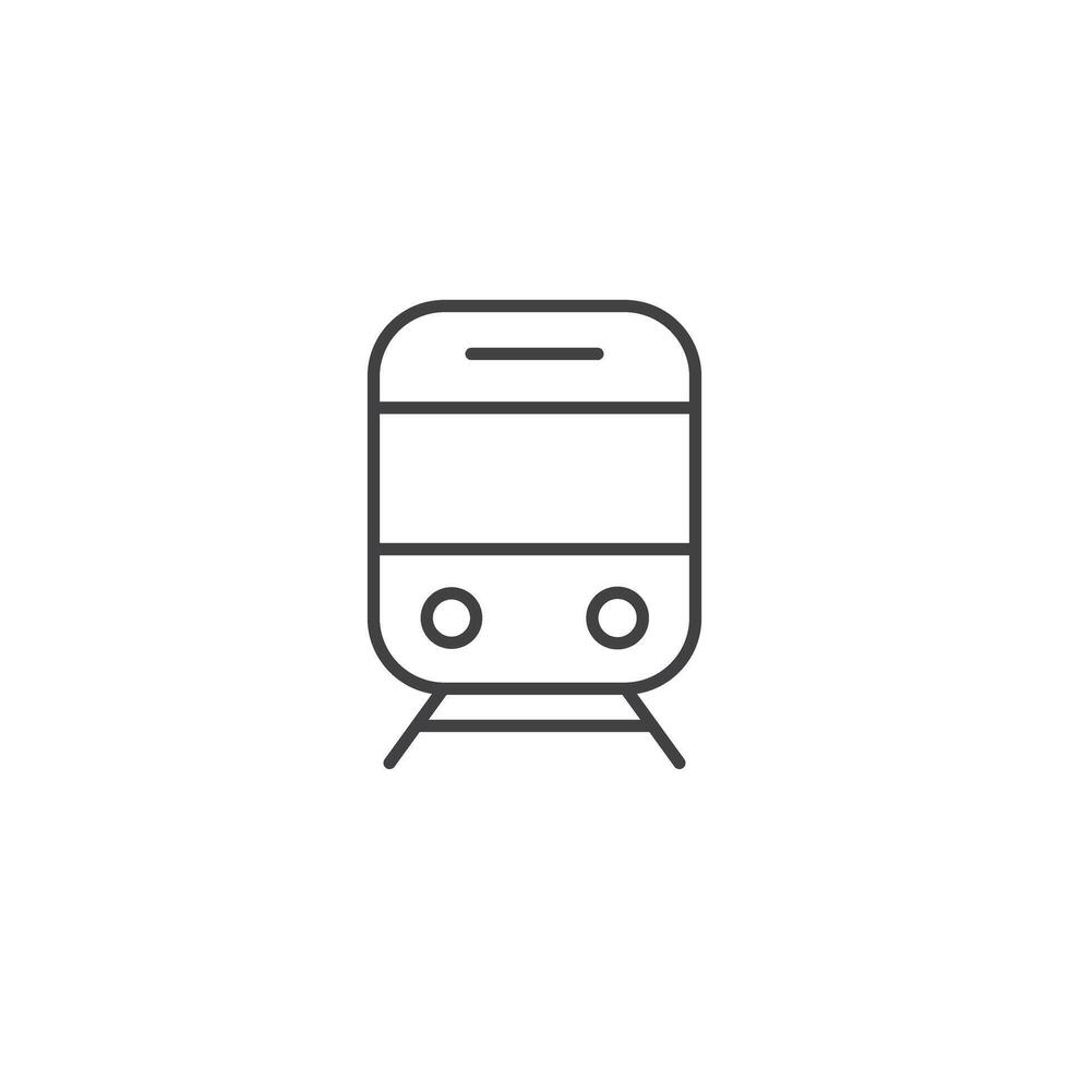 métro train icône dans plat style. métro illustration sur isolé Contexte. transport signe affaires concept. vecteur