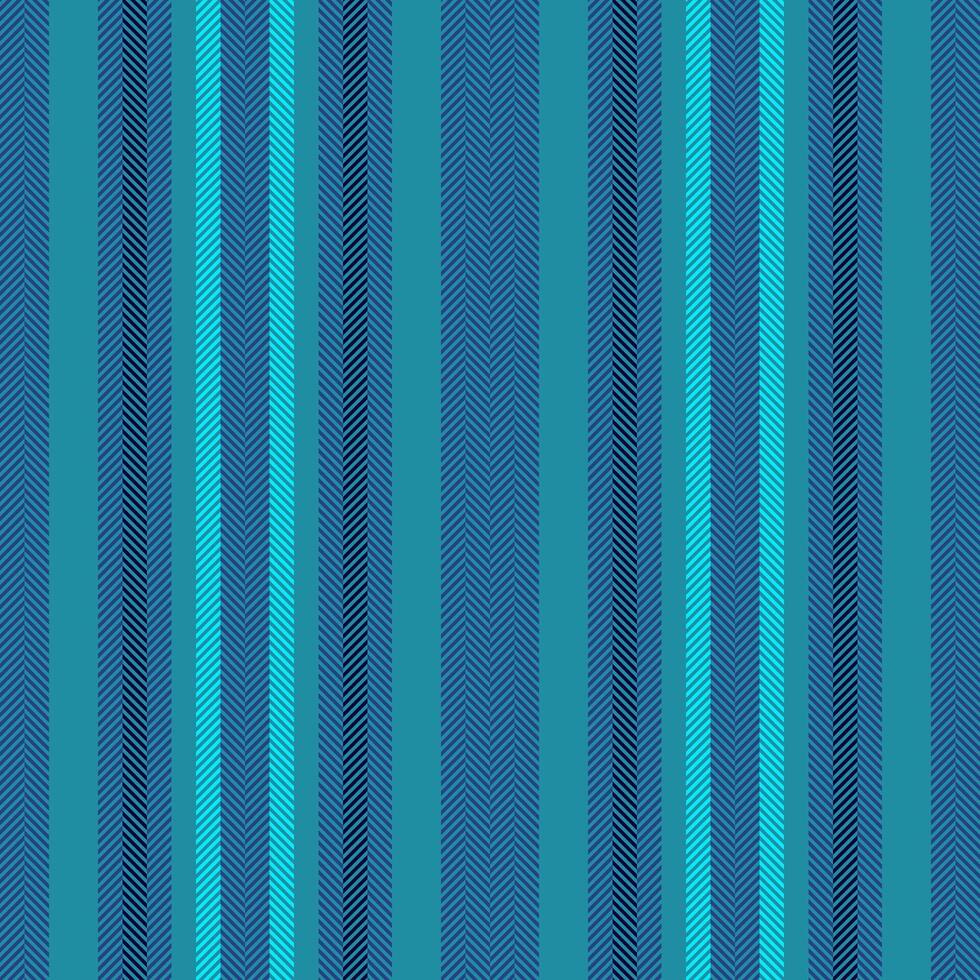 complexe modèle textile, magasin en tissu sans couture Bande. panneau Contexte texture lignes verticale dans cyan et bleu couleurs. vecteur