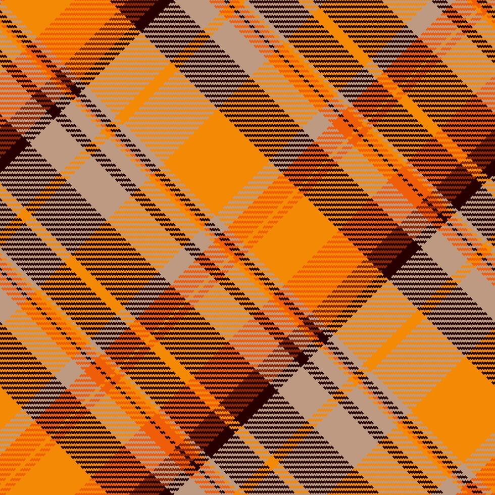 magasin texture textile, coloré tartan Contexte plaid. enfant modèle en tissu vérifier sans couture dans brillant et Orange couleurs. vecteur