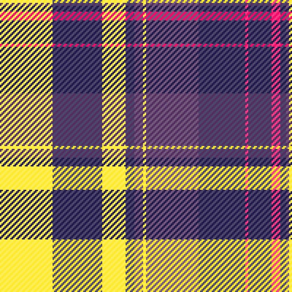 affiche Contexte texture , couette couverture tartan modèle textile. nœud sans couture plaid vérifier en tissu dans Jaune et indigo couleurs. vecteur