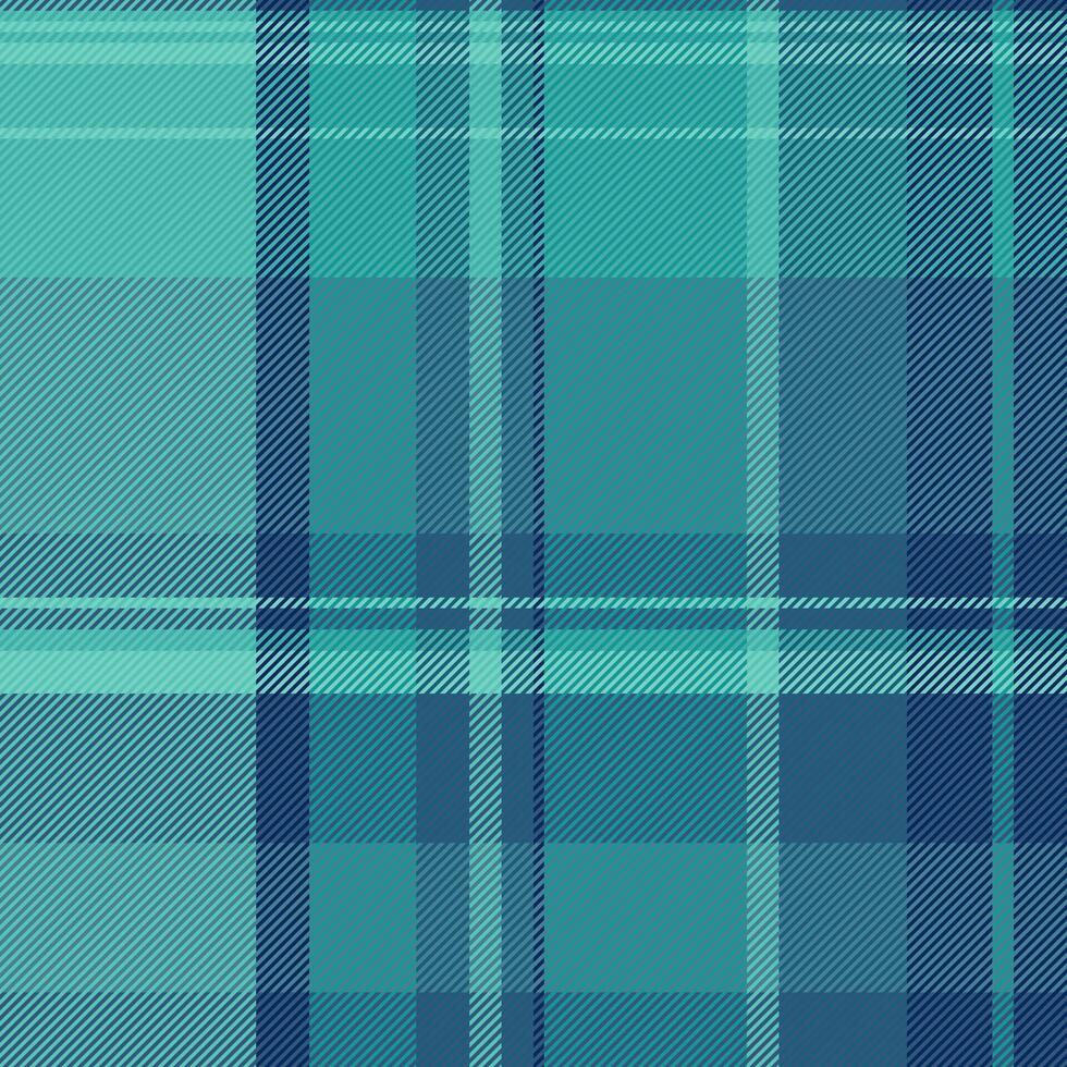 intérieur textile texture , oreiller sans couture modèle plaid. copie espace tartan vérifier en tissu Contexte dans sarcelle et cyan couleurs. vecteur