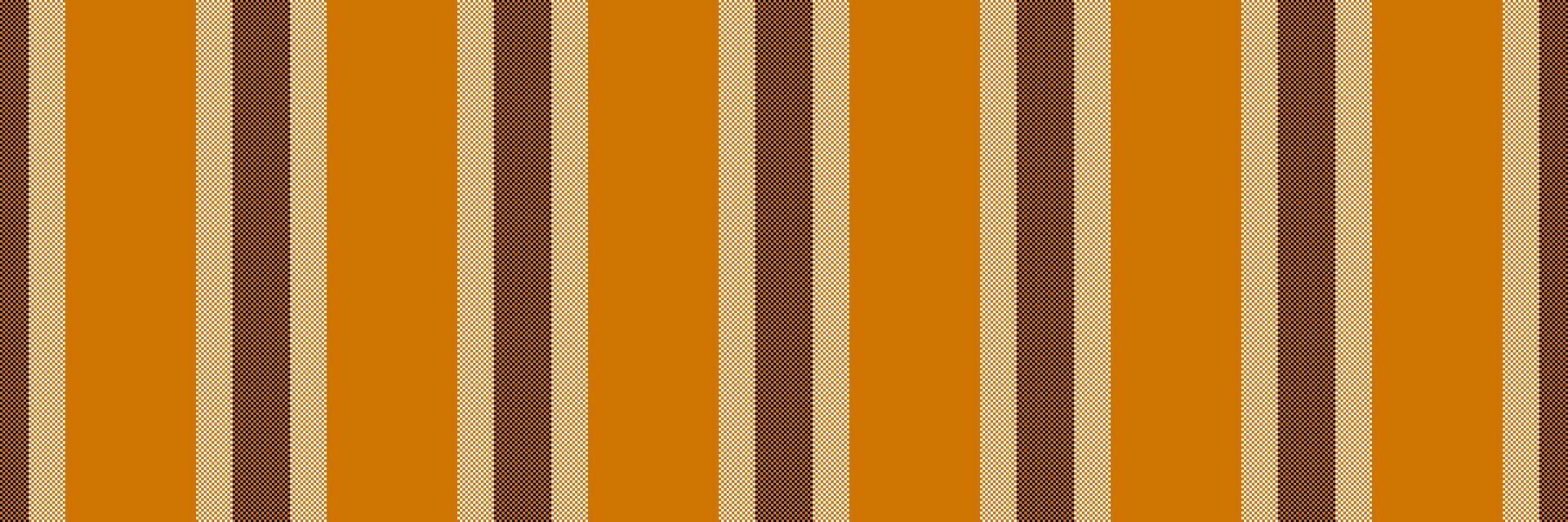 surface Bande textile tissu, personnalisable texture verticale lignes. tenue sans couture modèle Contexte dans Orange et blanc couleurs. vecteur