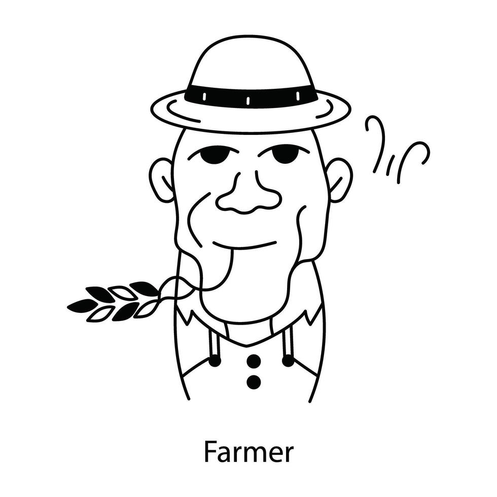 concepts d'agriculteurs à la mode vecteur
