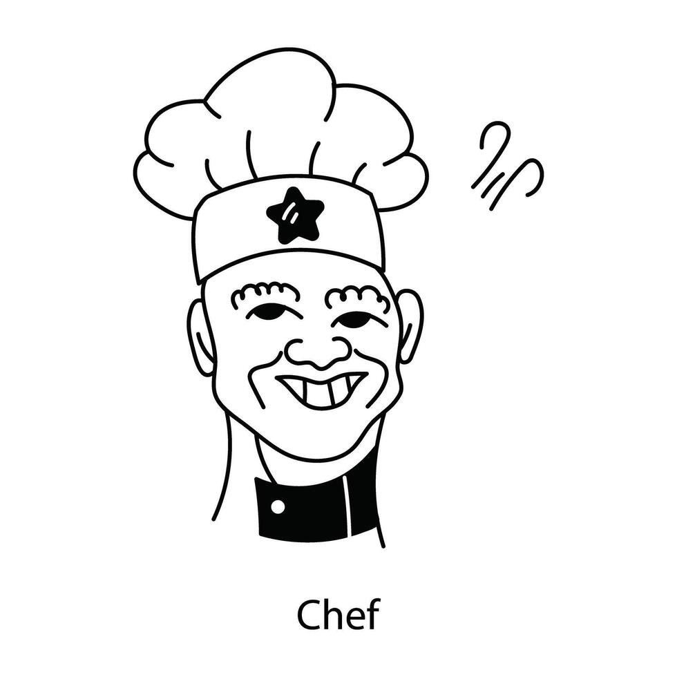 concepts de chef à la mode vecteur