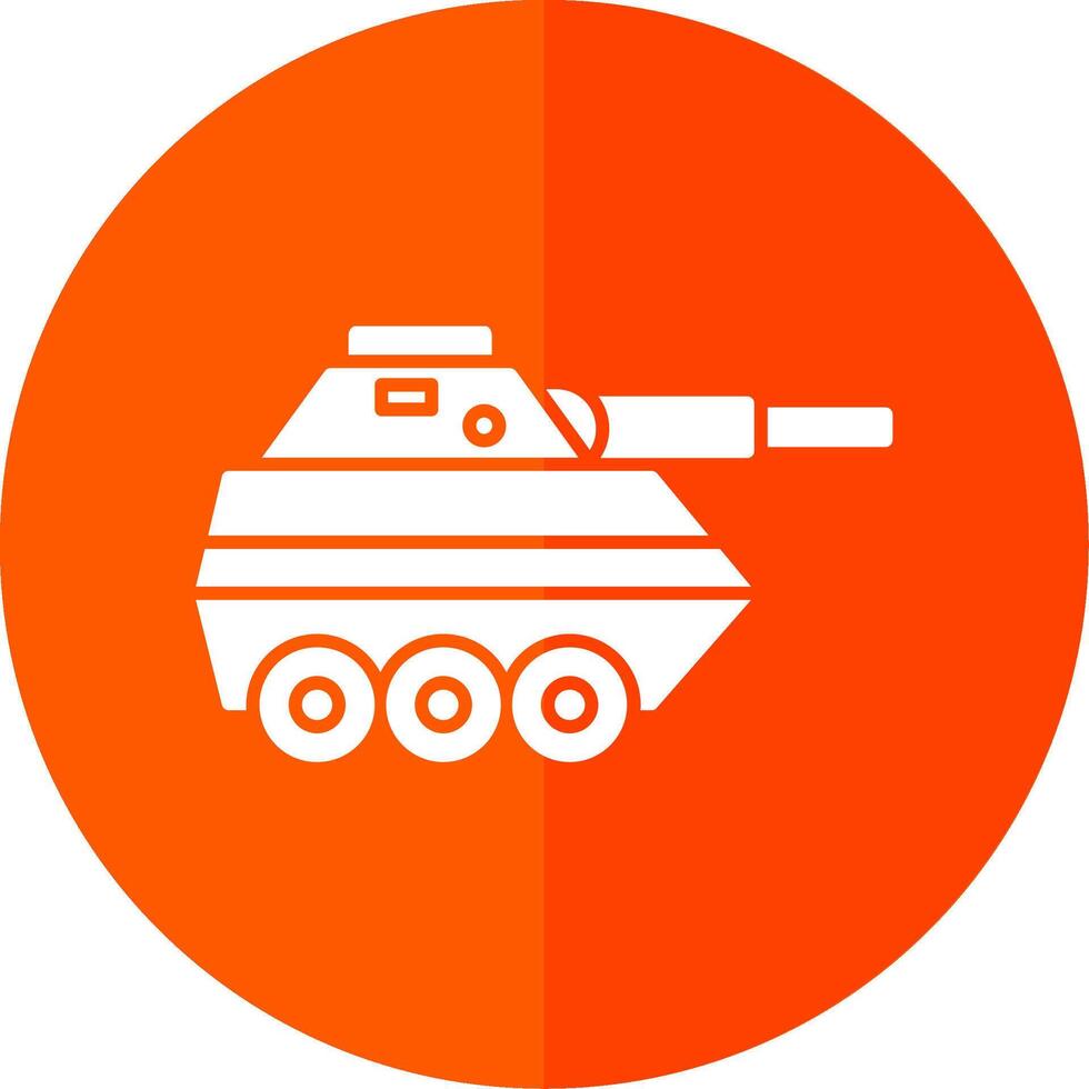 infanterie van glyphe rouge cercle icône vecteur