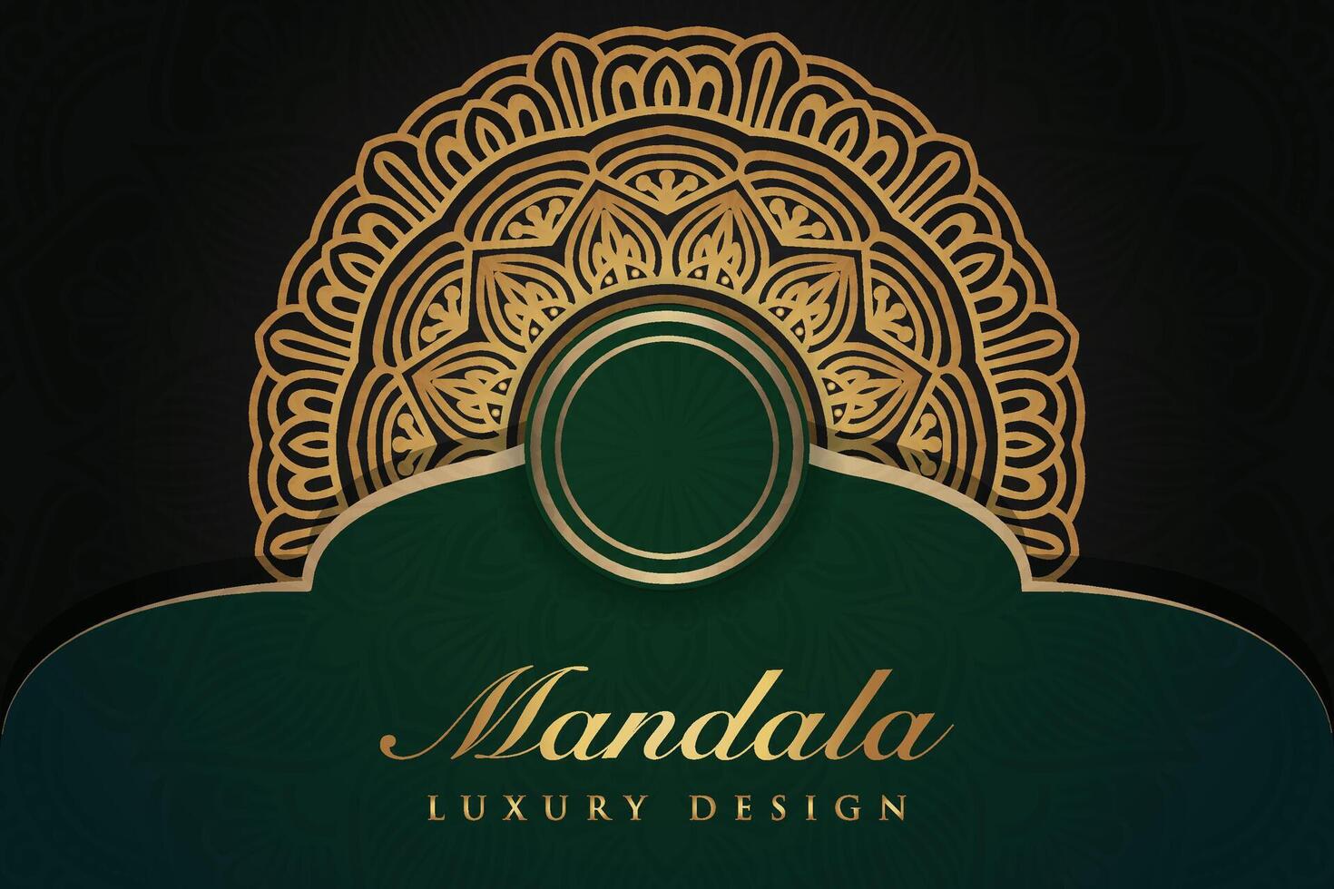 luxueux mandala Contexte et bannière conception, adapté pour conception modèles pour salutation cartes vecteur