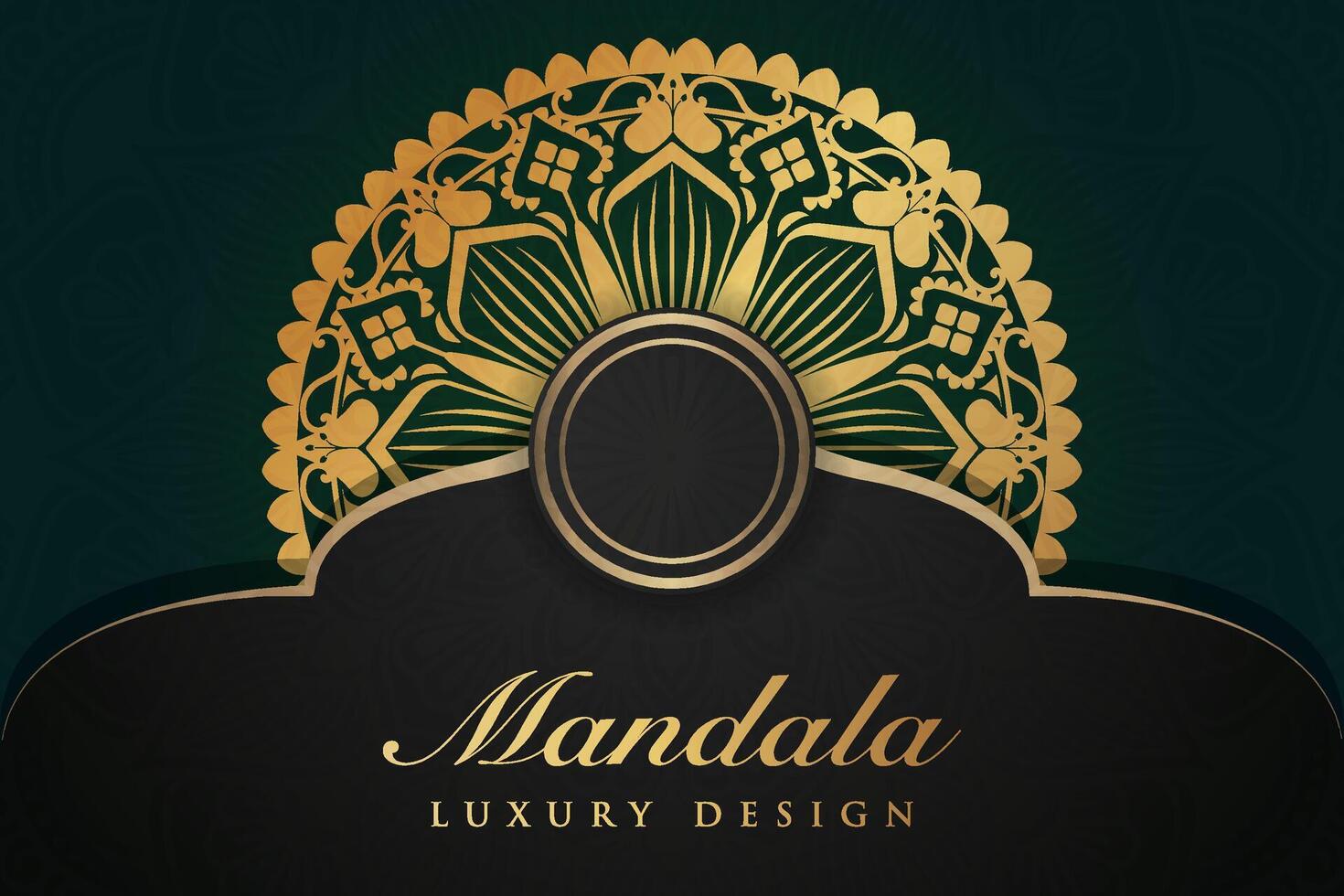 luxueux mandala Contexte et bannière conception, adapté pour conception modèles pour salutation cartes vecteur