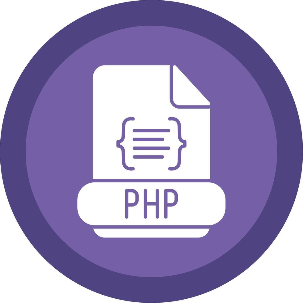 php glyphe multi cercle icône vecteur