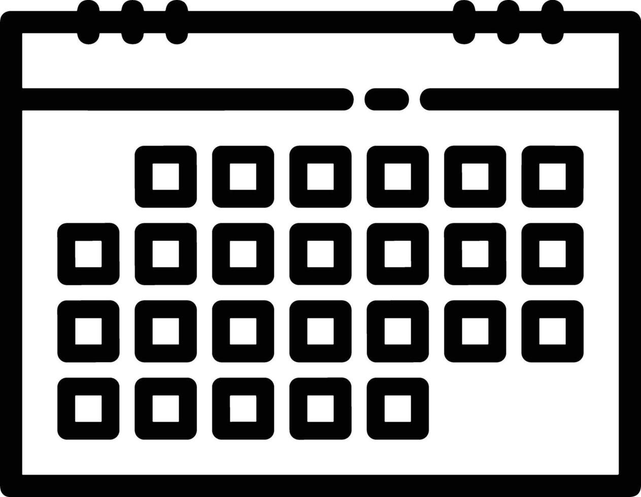 calendrier icône pour programme rappel symbole image sur le blanc Contexte vecteur