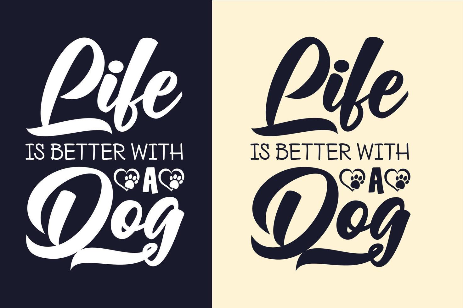 chien typographie lettrage t shirt design citations vecteur