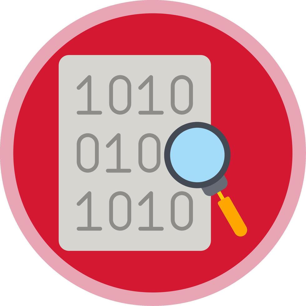 code chercher plat multi cercle icône vecteur