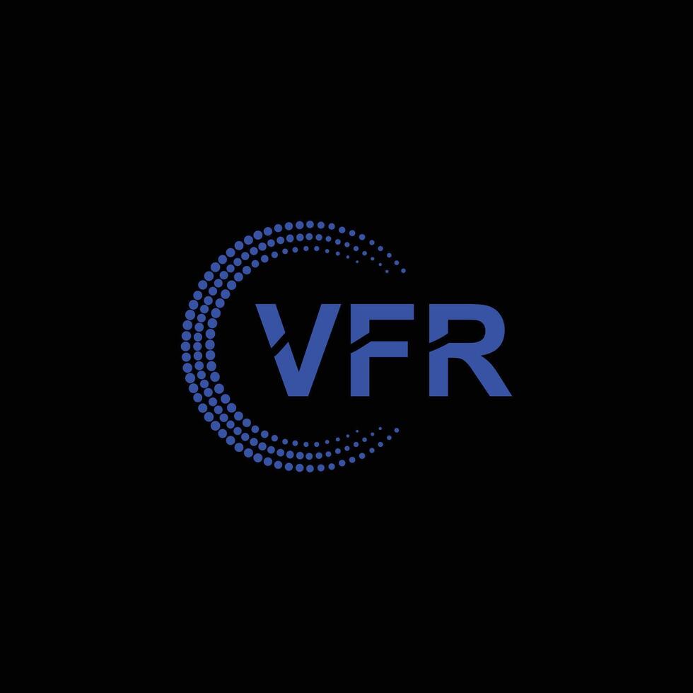 vfr lettre initiale logo conception vecteur