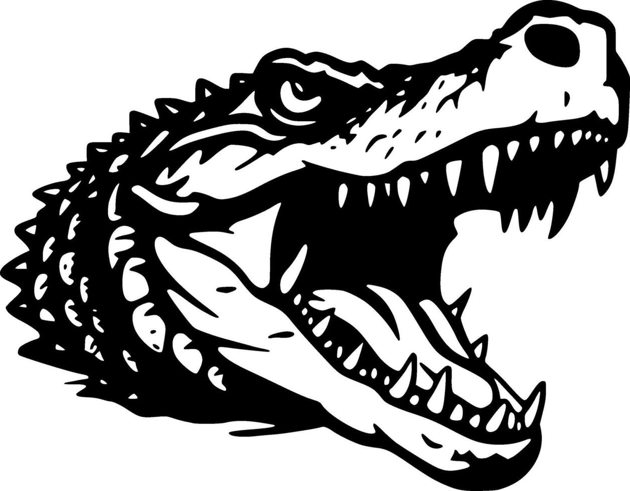 crocodile - haute qualité logo - illustration idéal pour T-shirt graphique vecteur