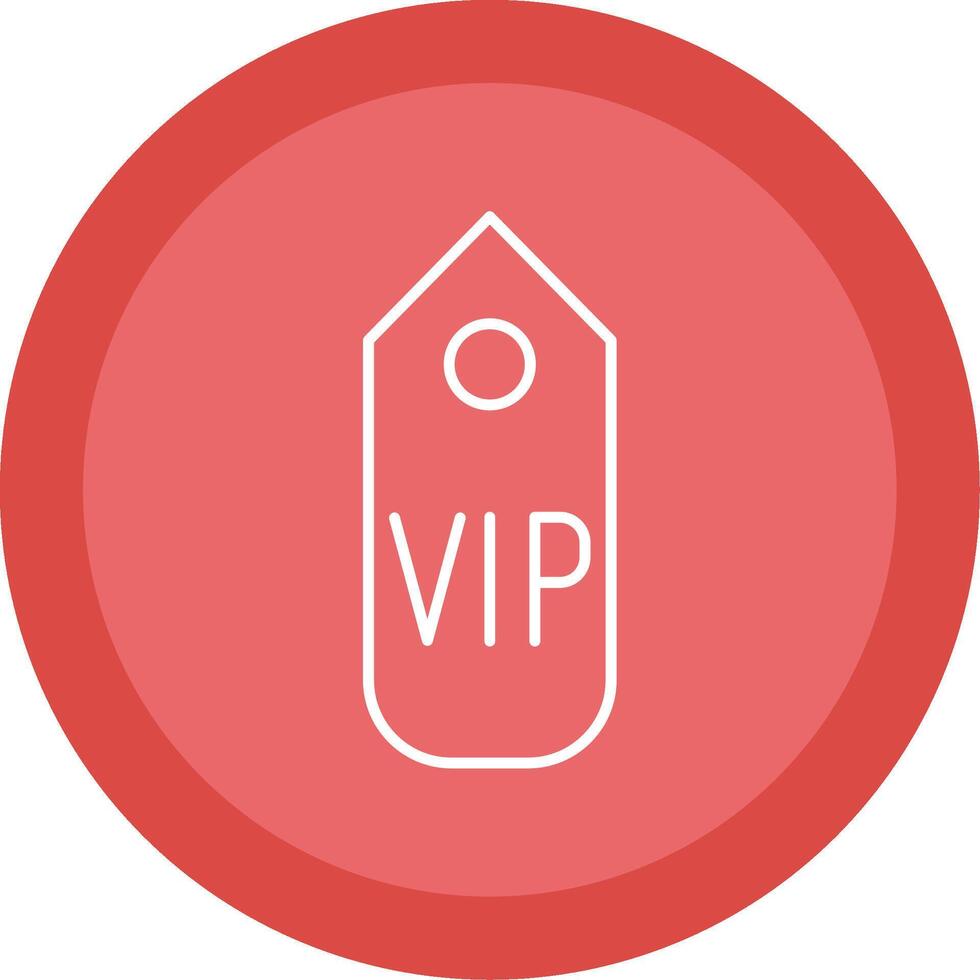 VIP passer ligne multi cercle icône vecteur