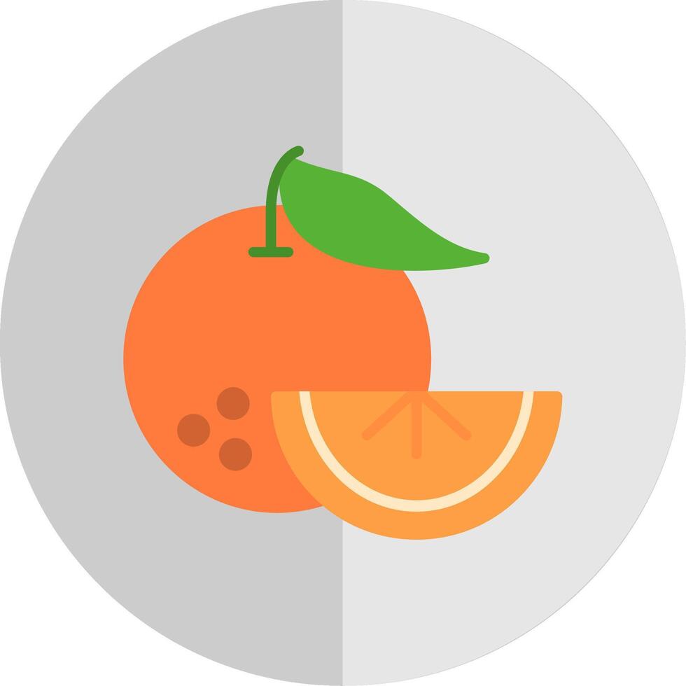 des oranges plat échelle icône vecteur