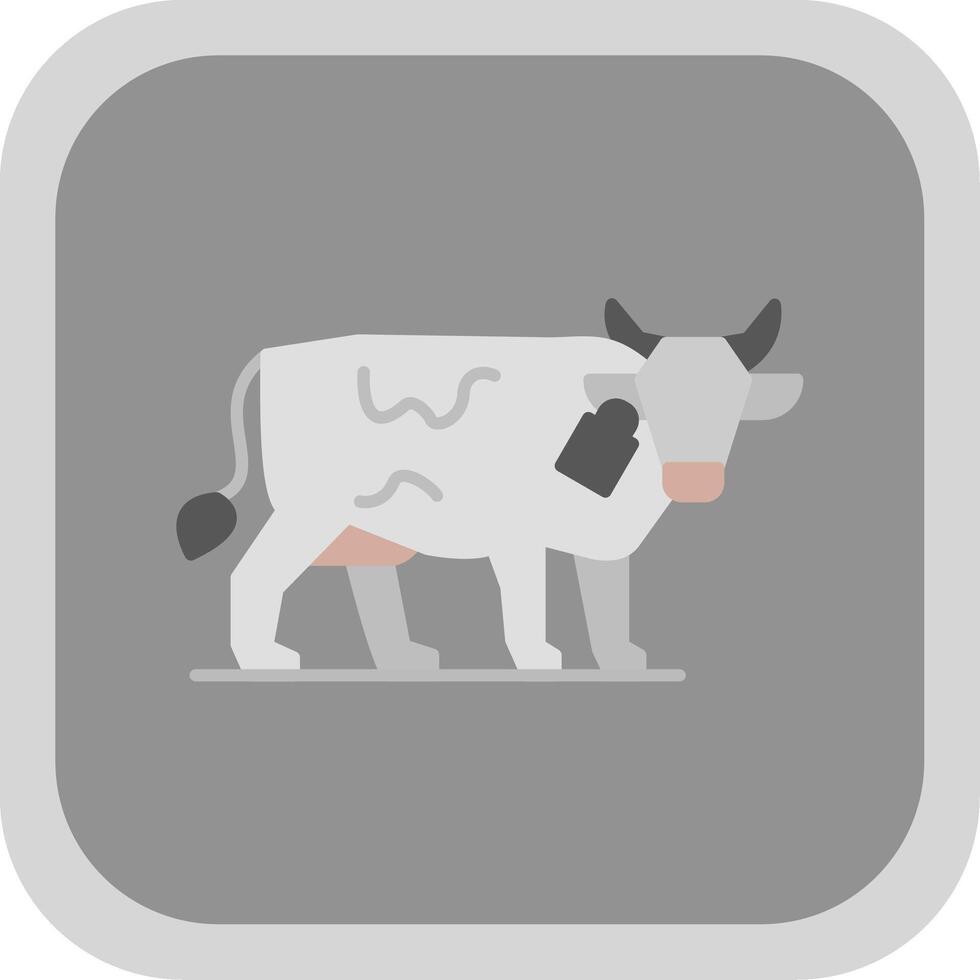 bétail agriculture plat rond coin icône vecteur