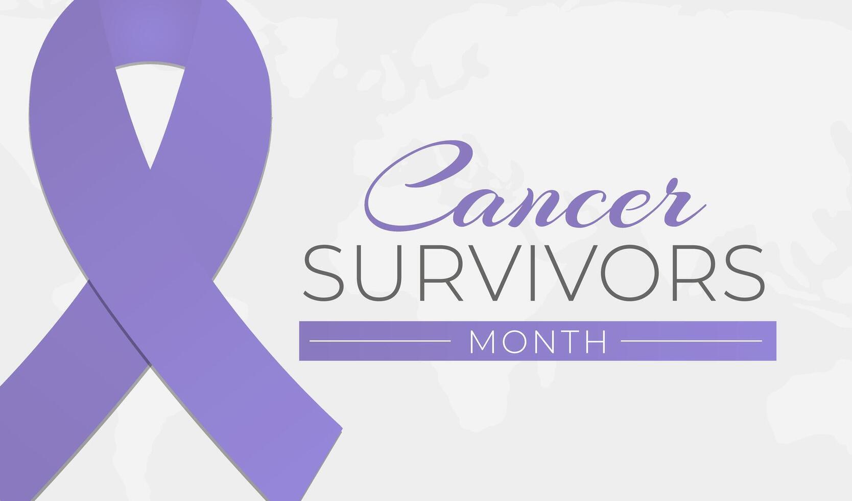 cancer survivants mois Contexte illustration bannière vecteur
