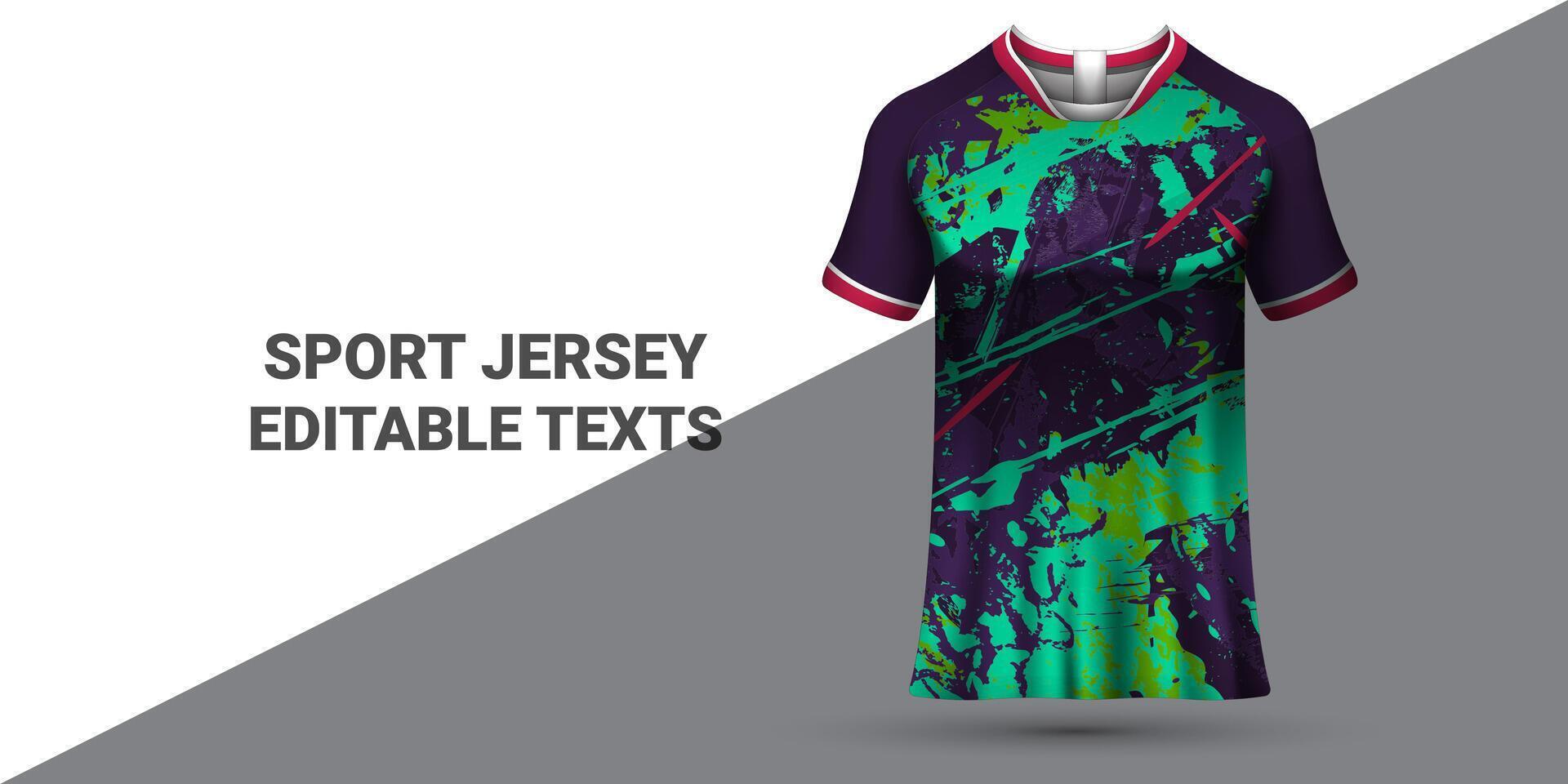 des sports Jersey modèle des sports T-shirt conception des sports Jersey conception uniforme concept vecteur