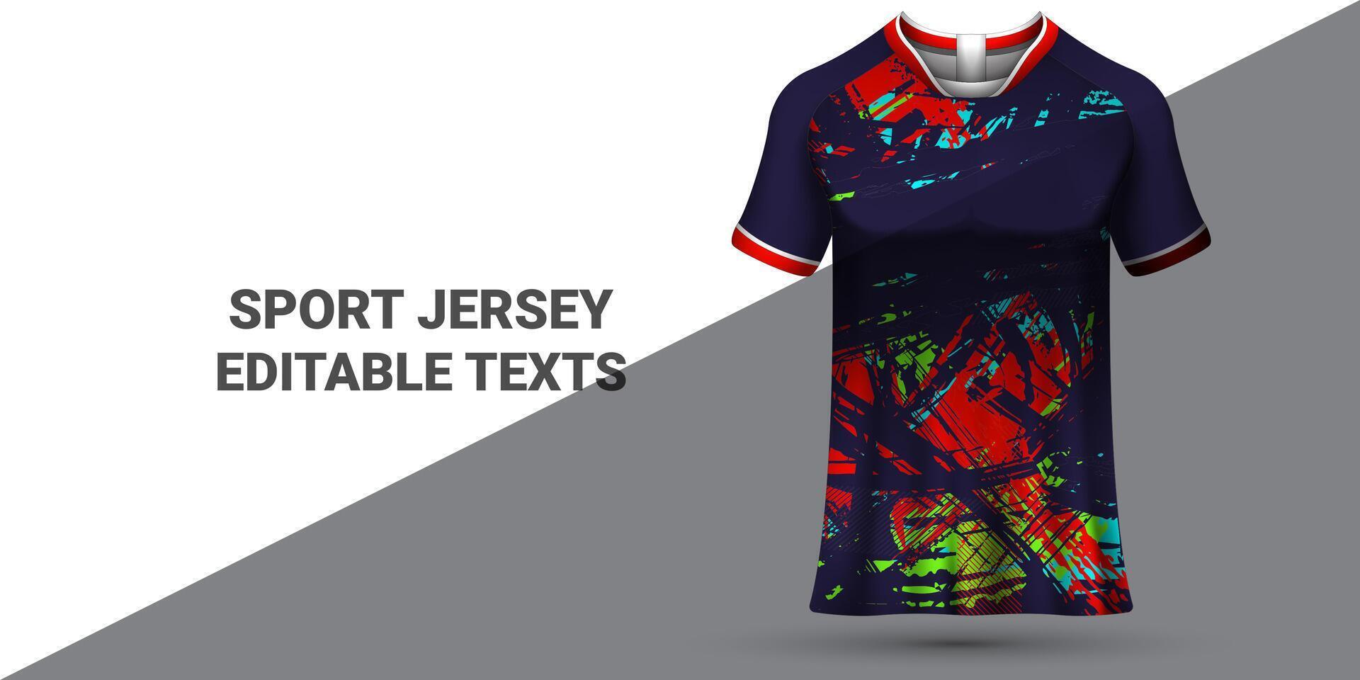 des sports Jersey modèle des sports T-shirt conception des sports Jersey conception uniforme concept vecteur