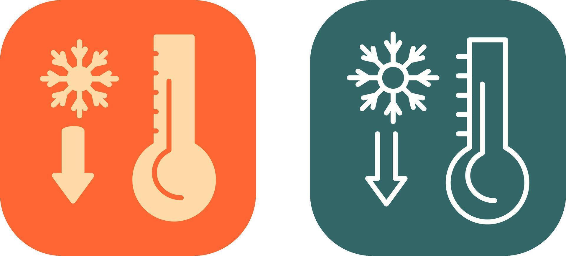 conception d'icône de thermomètre vecteur