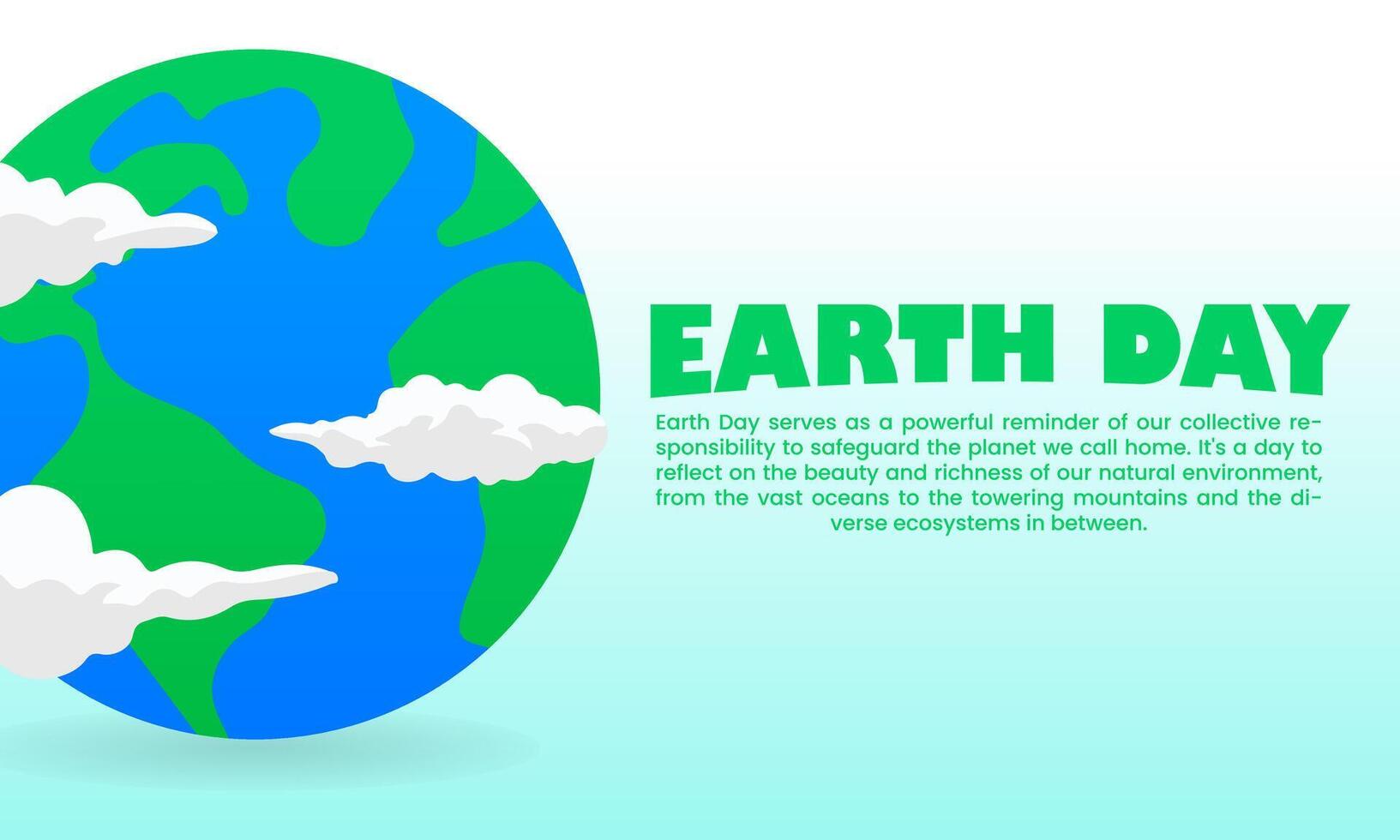 international Terre journée illustration. très adapté pour environnemental, Terre, durabilité et autre préoccupations. vecteur