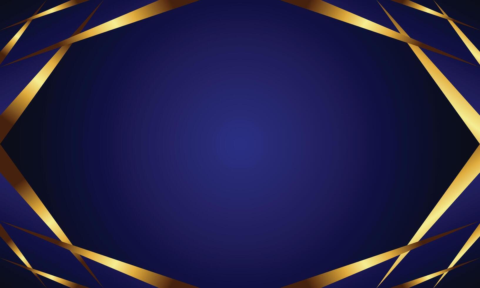 géométrique forme avec or La Flèche bar sur franchi lignes et foncé bleu Contexte vecteur