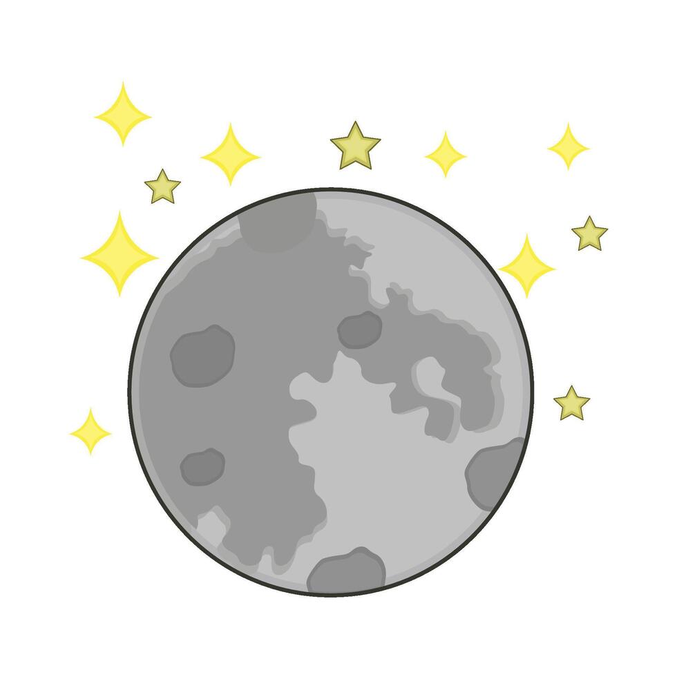 illustration de plein lune vecteur