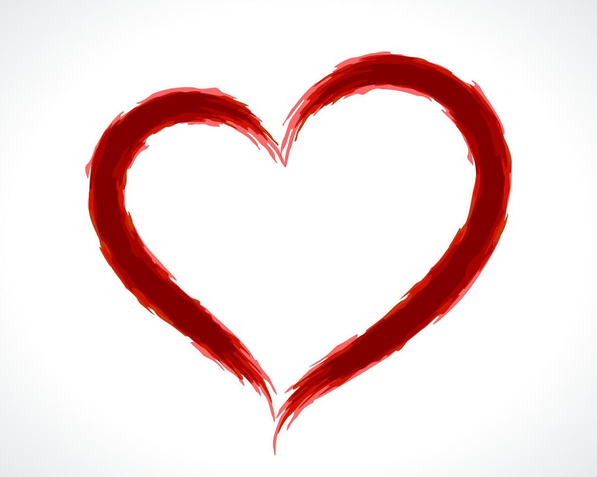 élégant valentines journée carte conception avec cœur motif vecteur