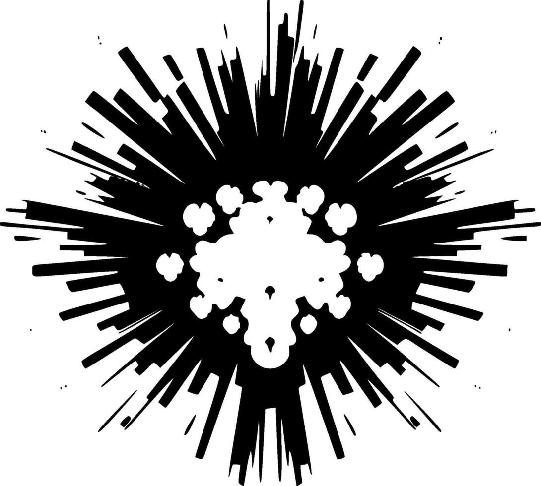 explosion - minimaliste et plat logo - illustration vecteur