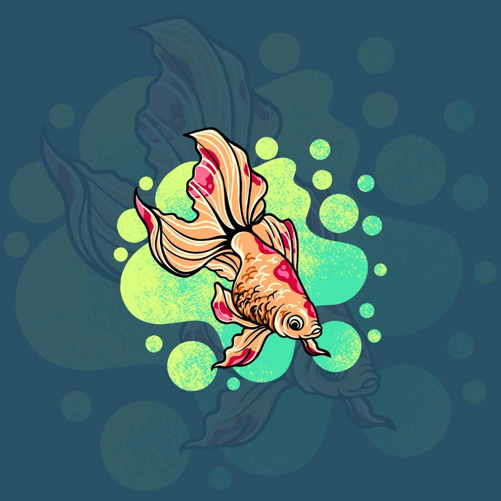 illustration d'animaux de poisson vecteur