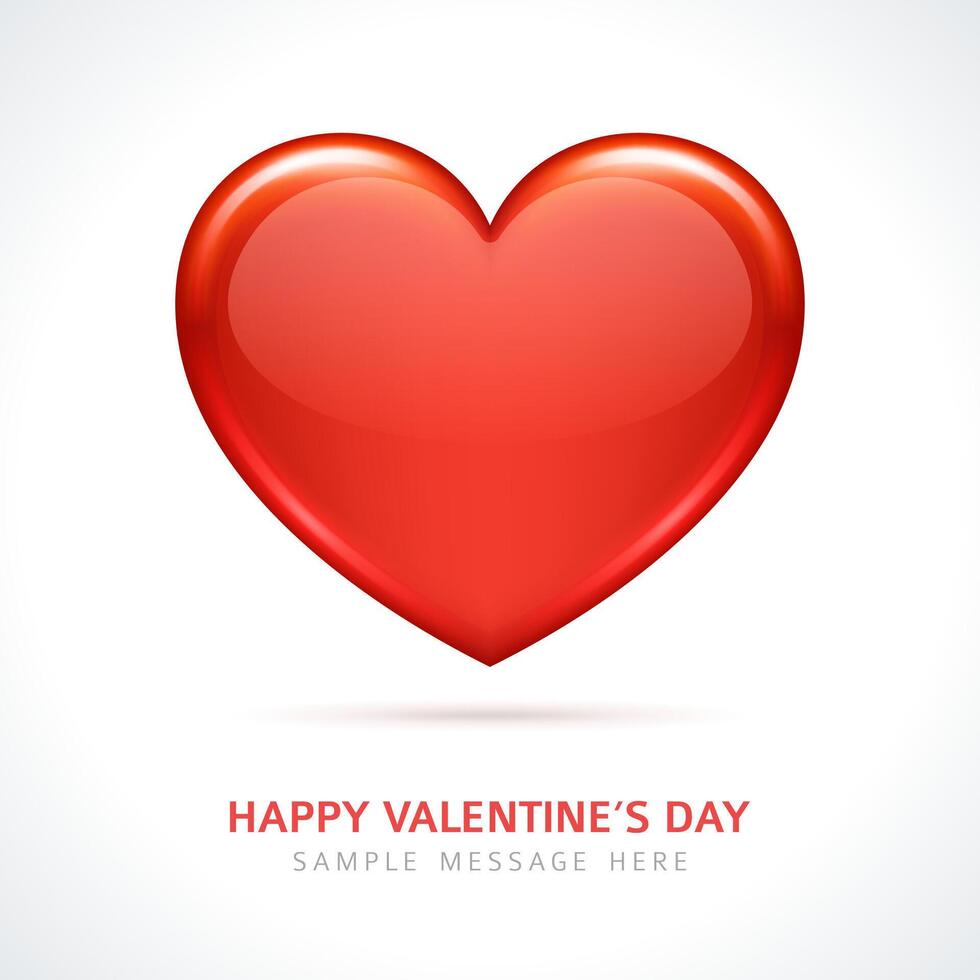 élégant valentines journée carte conception avec cœur motif vecteur