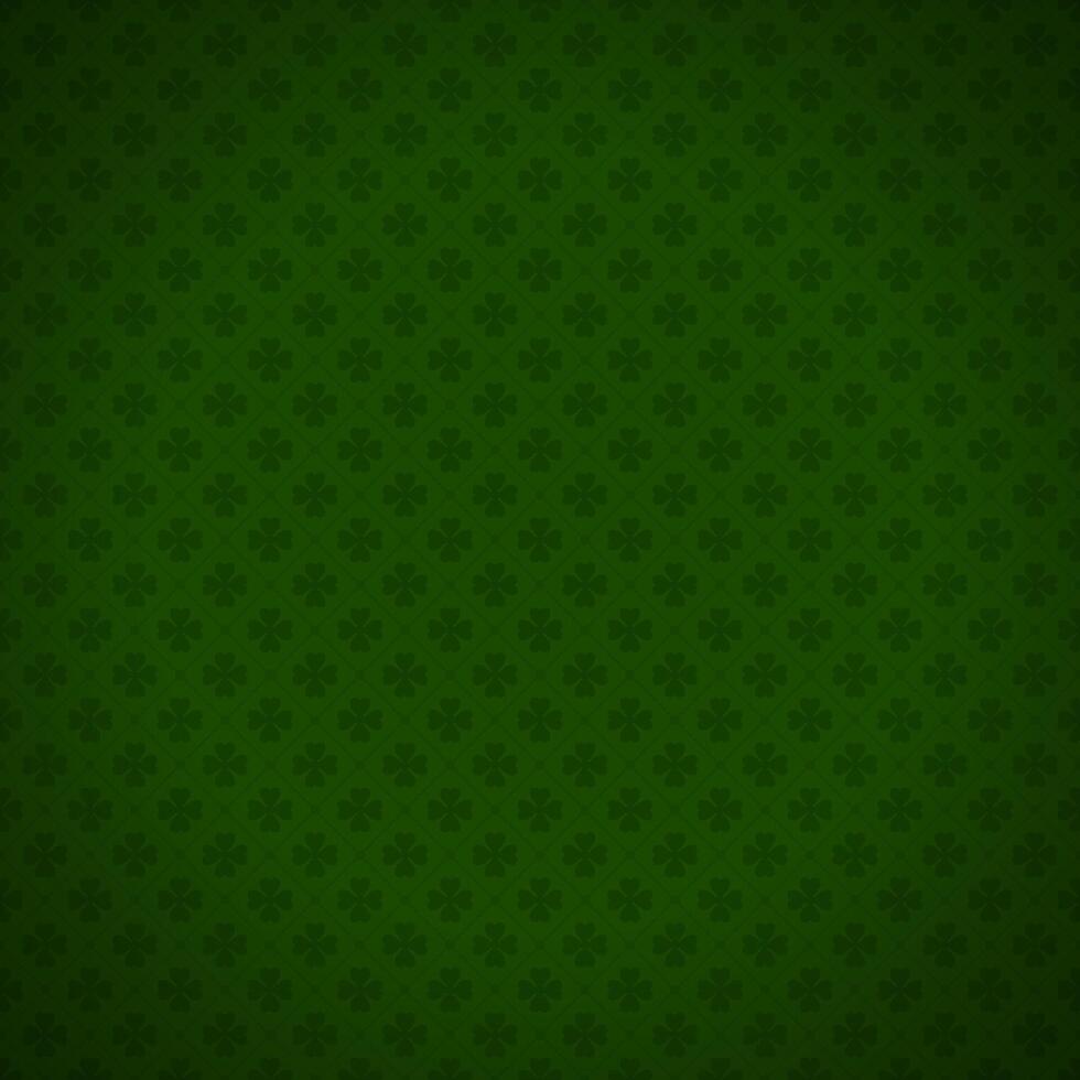 st patrick's journée irlandais chanceux trèfle foncé vert rhombe tuile pente Contexte illustration vecteur