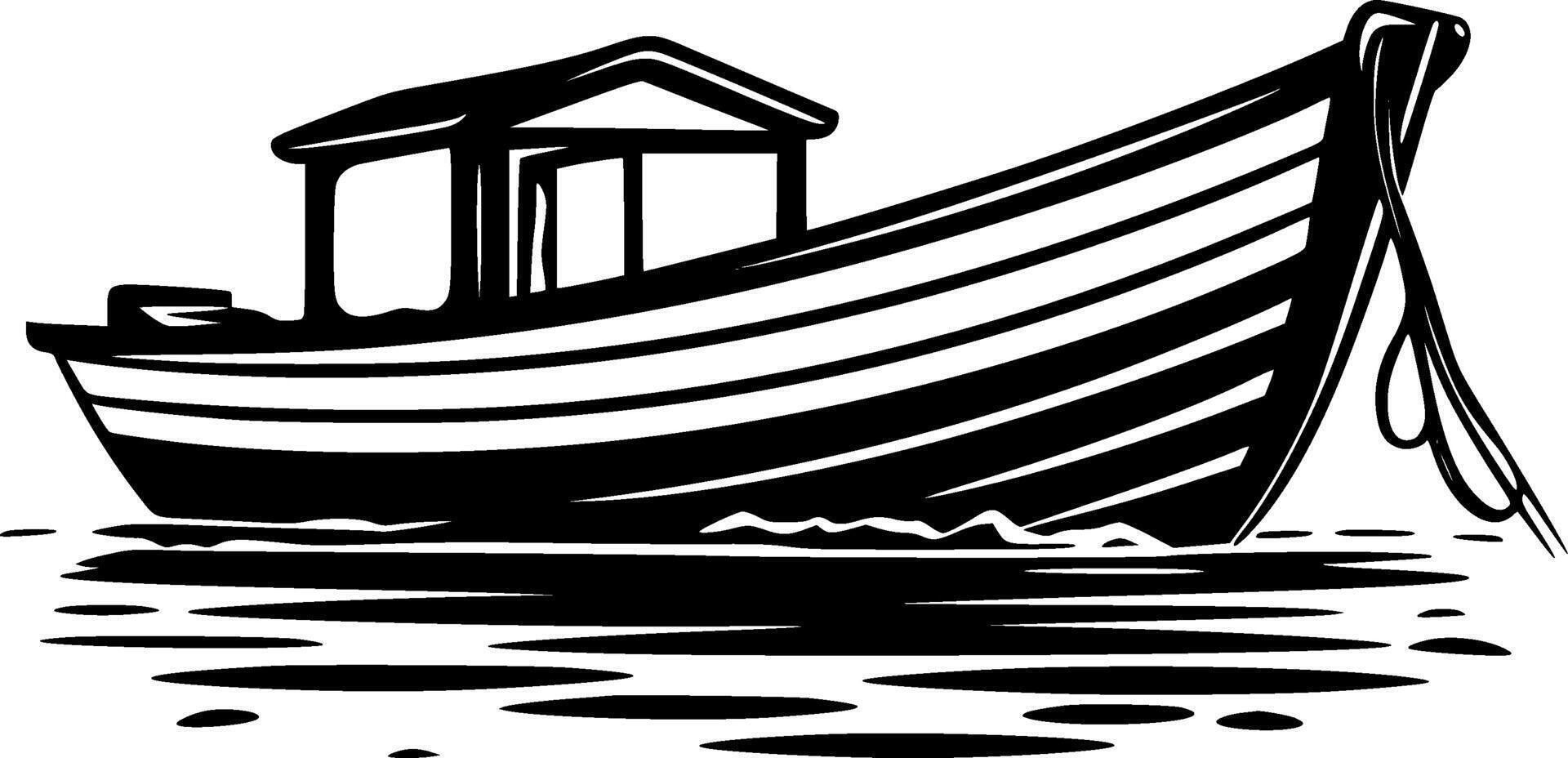 bateau - haute qualité logo - illustration idéal pour T-shirt graphique vecteur