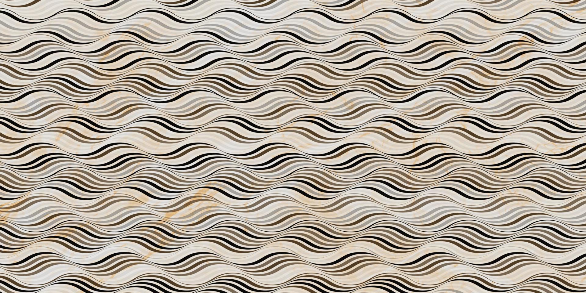 abstrait avec des lignes de vagues et une texture de marbre vecteur