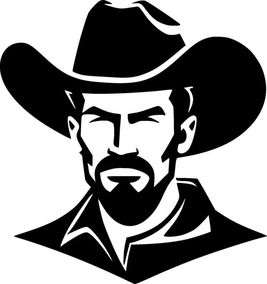cow-boy - haute qualité logo - illustration idéal pour T-shirt graphique vecteur