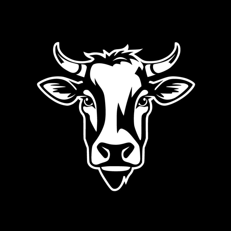 vache, noir et blanc illustration vecteur