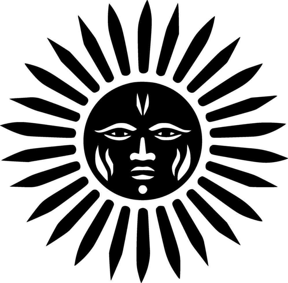 Soleil - haute qualité logo - illustration idéal pour T-shirt graphique vecteur