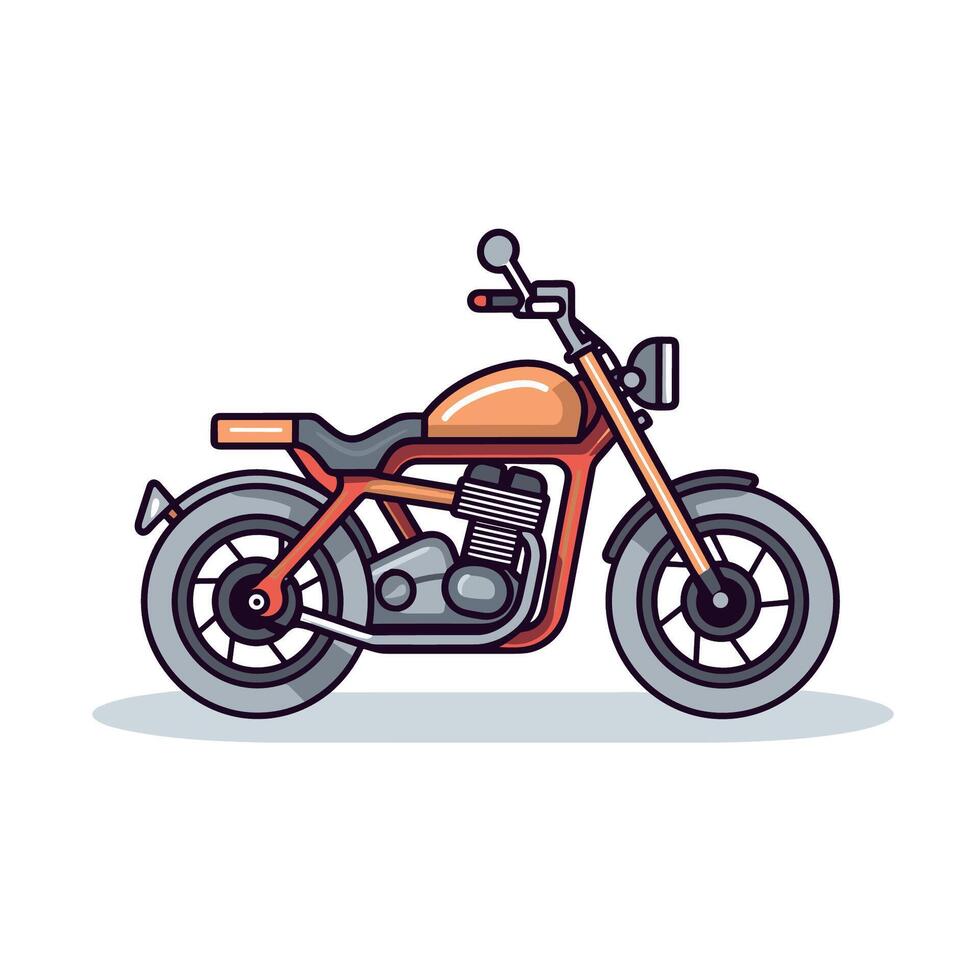 moderne moto icône conception plat conception vecteur