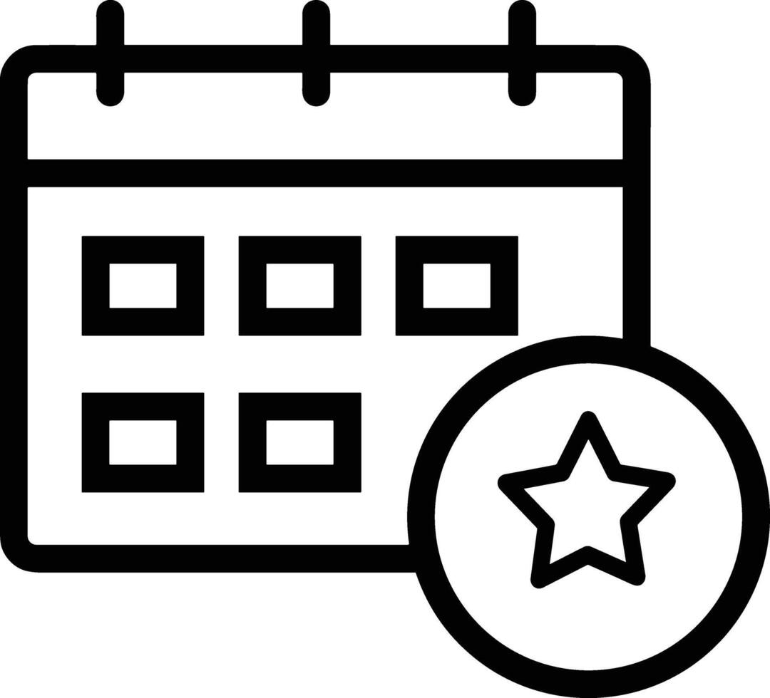 calendrier icône symbole image pour programme ou rendez-vous vecteur