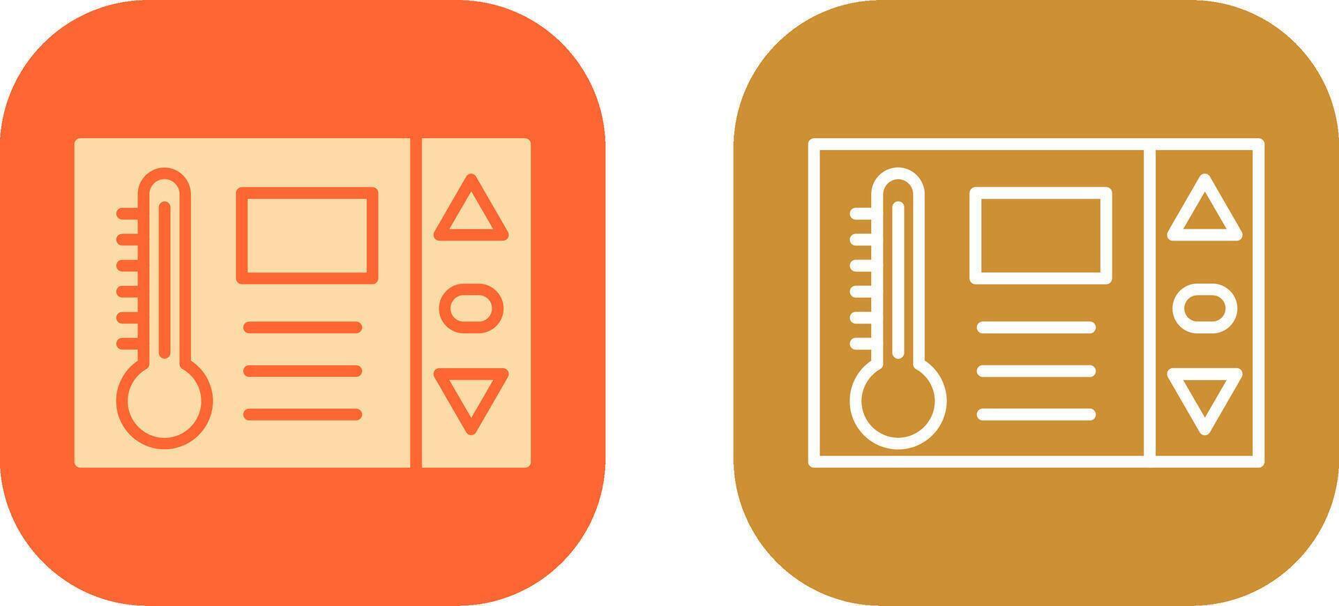 conception d'icône de thermostat vecteur