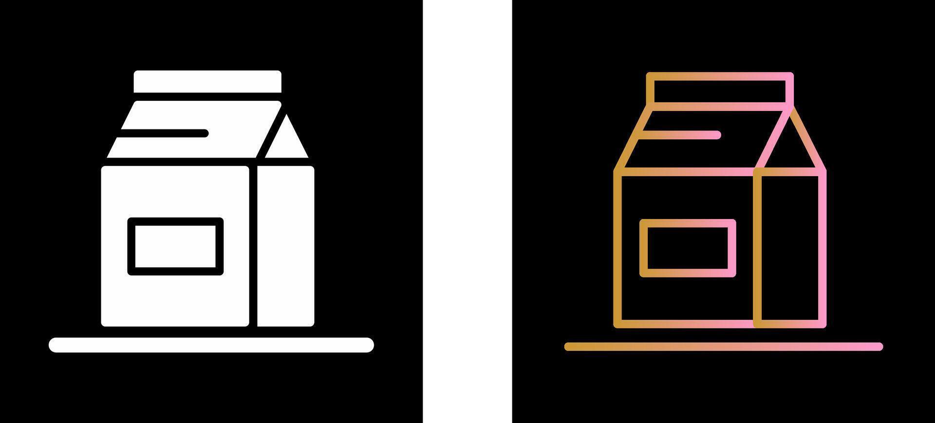 conception d'icône de bouteille de lait vecteur