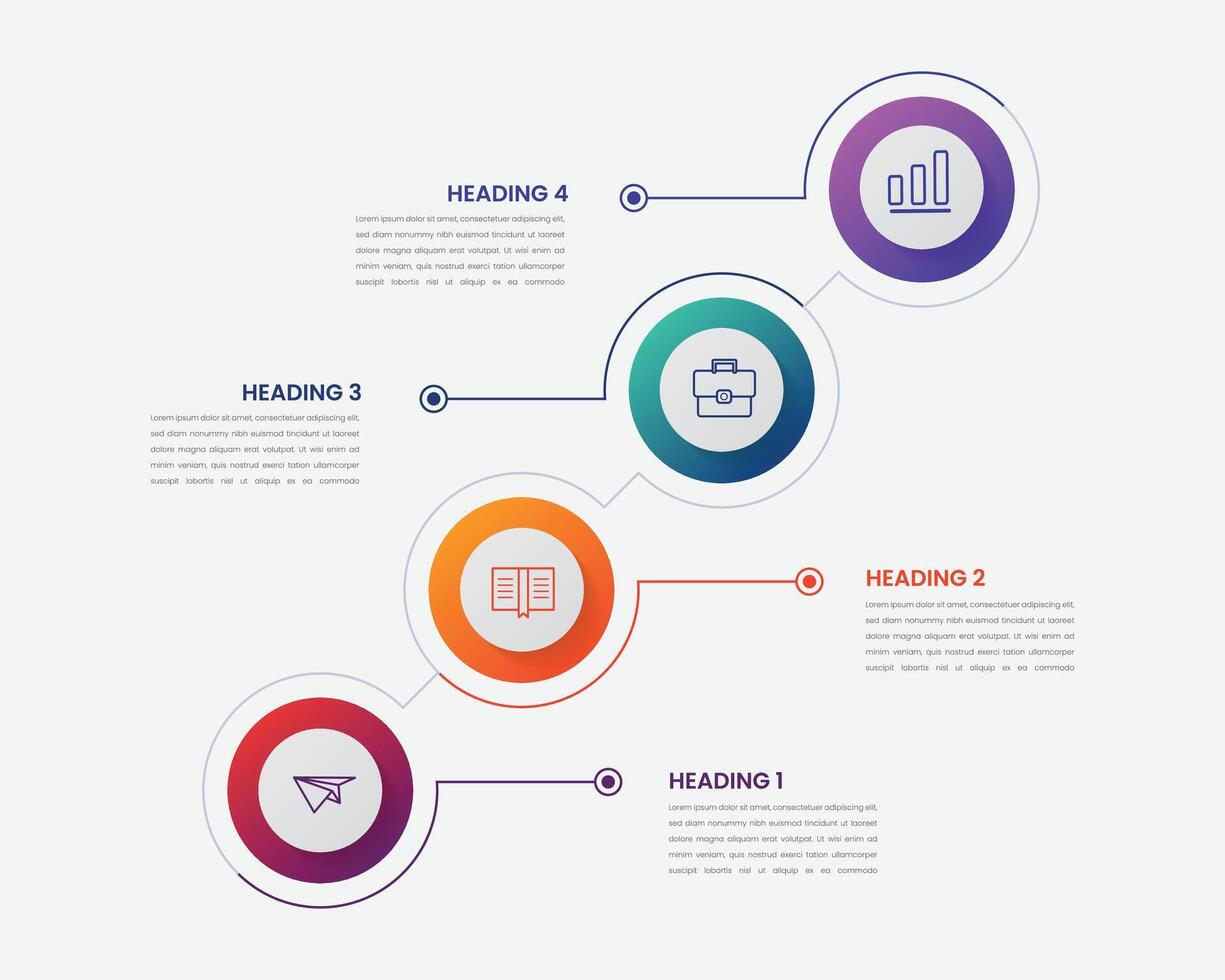 chronologie infographie et Icônes pro vecteur